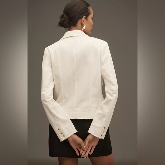 Anthropologie Pilcro Fray Hem Blazer size small - Picture 2 of 15